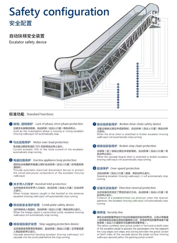Escalator Moving Walks For Shopping Mall Airport Station High End Elevator