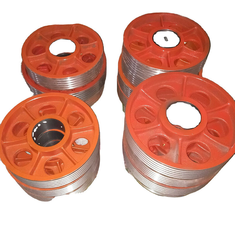 Elevator Traction Wheel Deflector Sheave Customizable Cast Traction Pulley For Elevator