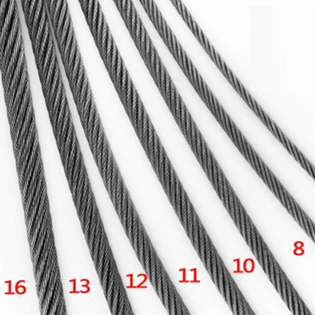 6mm 8mm 10mm 13mm 16mm Steel Wire Rope For Elevator PVC Coated Galvanized Steel Wire Rope
