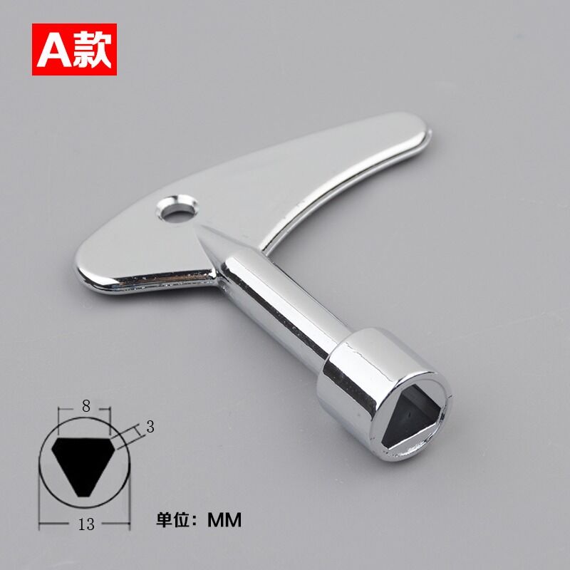 Stainless Steel Modern Elevator Triangle Key Lift Spare Parts For Hotel And Hospital
