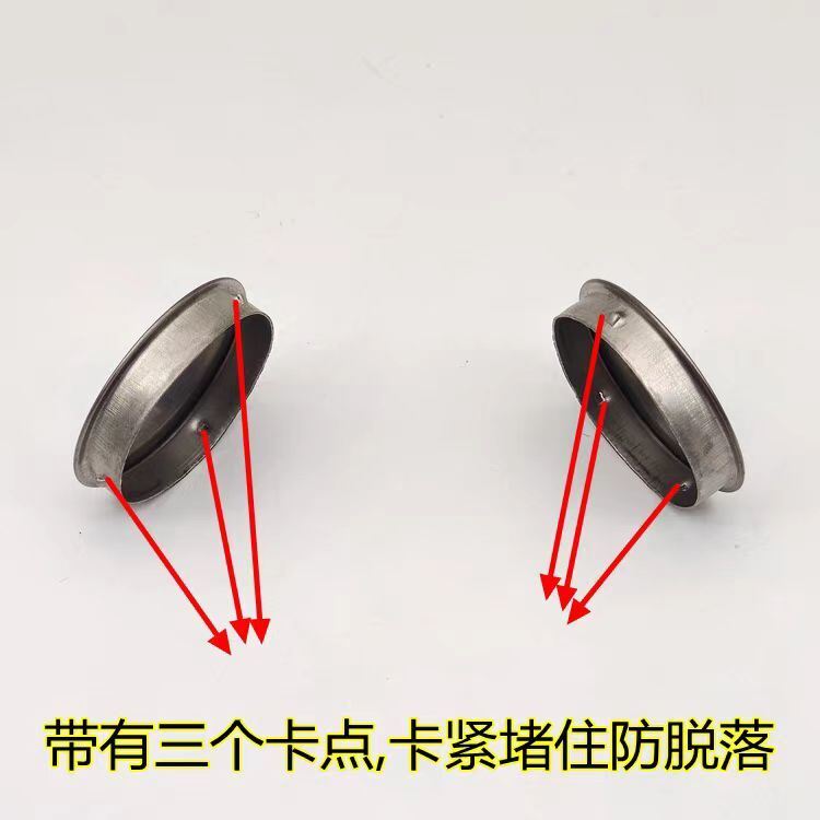 304 Stainless Steel Round Tube Plug 201 Quick Sealing Cap Welding-Free Inner Plug Cover Head