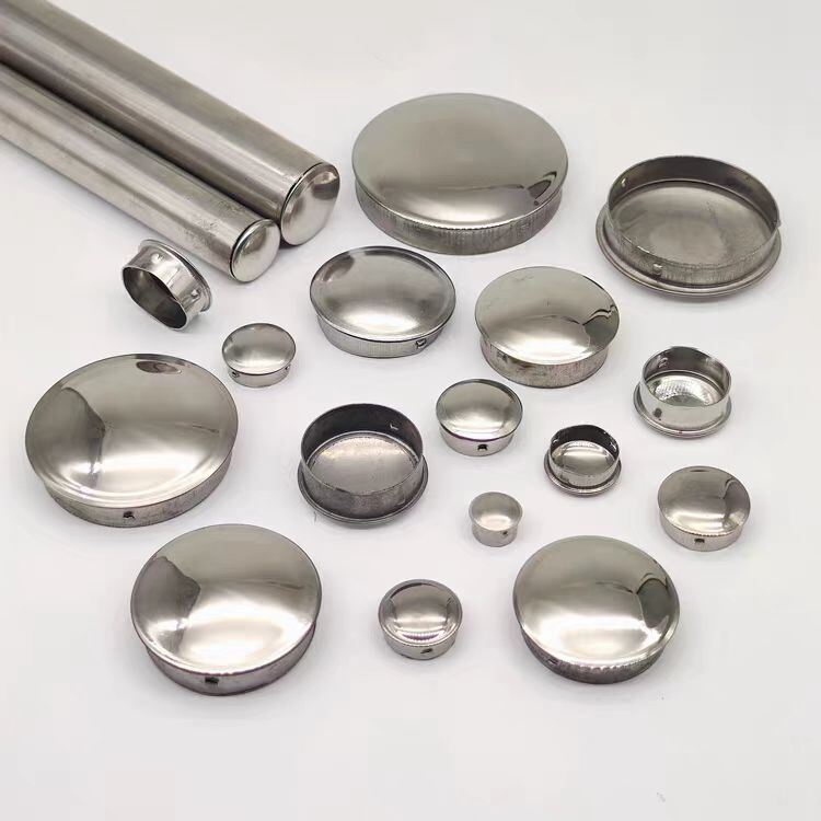 304 Stainless Steel Round Tube Plug 201 Quick Sealing Cap Welding-Free Inner Plug Cover Head