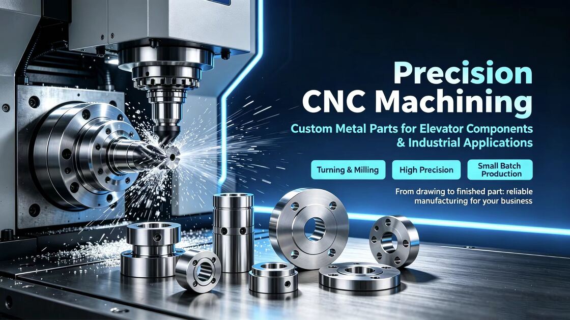 Precision CNC Machining Services Custom Metal Parts CNC Milling Machine Turning Drilling & Broaching Elevator Parts